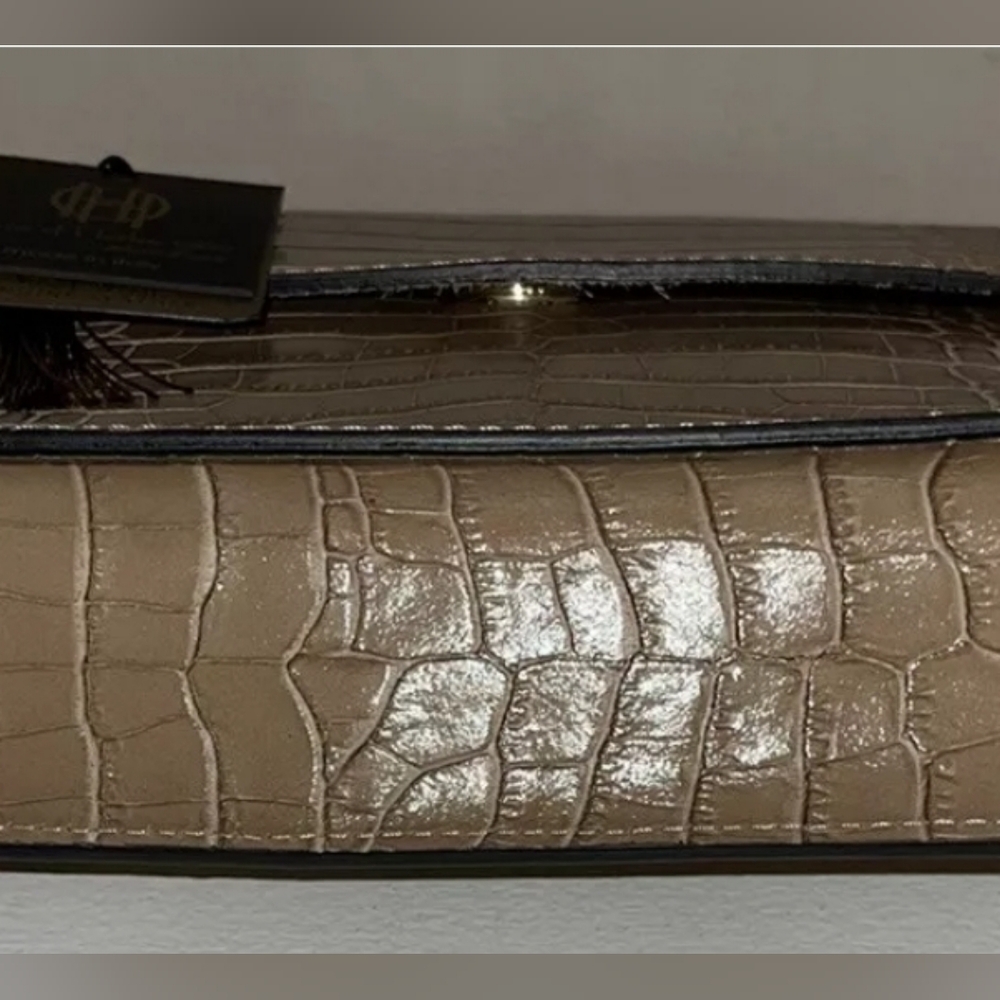 NWT House of Harlow 1960 Croc Leather Crossbody - Picture 10 of 12